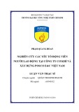 Luận văn Thạc sĩ Quản trị kinh doanh: Nghiên cứu các yếu tố động viên người lao động tại Công ty Cơ khí và Xây dựng Posco E&C Việt Nam