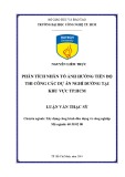 Luận văn Thạc sĩ Kỹ thuật: Phân tích nhân tố ảnh hưởng tiến độ thi công các dự án nghỉ dưỡng tại khu vực Tp.HCM