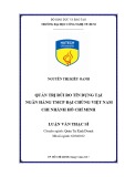 Luận văn Thạc sĩ Quản trị kinh doanh: Quản trị rủi ro tín dụng tại Ngân hàng TMCP Đại Chúng Việt Nam Chi nhánh Hồ Chí Minh