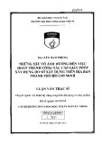 Luận văn Thạc sĩ Kỹ thuật: Những yếu tố ảnh hưởng đến việc hoàn thành công tác cấp giấy phép xây dựng do Sở Xây dựng cấp trên địa bàn thành phố Hồ Chí Minh