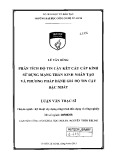 Luận văn Thạc sĩ Kỹ thuật: Phân tích độ tin cậy kết cấu cáp kính sử dụng mạng thần kinh nhân tạo và phương pháp đánh giá độ tin cậy bậc nhất