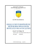 Luận văn Thạc sĩ Kỹ thuật: Đánh giá các nhân tố ảnh hưởng đến việc trễ tiến  độ trong thời gian thi công đối với các dụ án nhà cao tầng ở TP Hồ Chí Minh