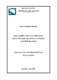 Tóm tắt Luận văn Thạc sĩ Kế toán: Hoàn thiện công tác kiểm soát hàng tồn kho tại Công ty Cổ Phần cấp nước Đà Nẵng