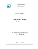 Tóm tắt Luận văn Thạc sĩ Triết học: Ảnh hưởng của Nho giáo đến giáo dục đạo đức thời Nguyễn