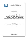 Tóm tắt Luận văn Thạc sĩ Tài chính Ngân hàng: Hoàn thiện công tác quản lý chi Ngân sách nhà nước tại Phòng Tài chính - Kế hoạch Thành phố Đồng Hới, tỉnh Quảng Bình