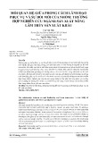 Mối quan hệ giữa phong cách lãnh đạo phục vụ và sự đổi mới của nhóm - Trường hợp nghiên cứu ngành sản xuất nông lâm thủy sản xuất khẩu