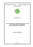 Luận án Tiến sĩ ngành Chăn nuôi: Sử dụng phụ phẩm chế biến chè bổ sung tanin trong khẩu phần nuôi bò thịt nhằm giảm phát thải khí mê-tan