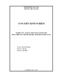 Sáng kiến kinh nghiệm THCS: Nghiên cứu, áp dụng một số bài tập bổ trợ phát triển sức nhanh cho học sinh trung học cơ sở