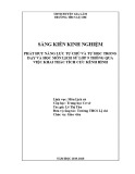 Sáng kiến kinh nghiệm THCS: Phát huy năng lực tự chủ và tự học trong dạy và học môn Lịch sử lớp 9 thông qua việc khai thác tích cực kênh hình