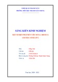 Sáng kiến kinh nghiệm Tiểu học: Một số biện pháp dạy viết đúng chính tả cho học sinh lớp 2