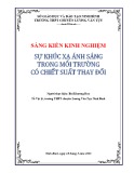 Sáng kiến kinh nghiệm THPT: Khúc xạ ánh sáng trong môi trường có chiết suất thay đổi