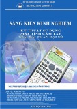 Sáng kiến kinh nghiệm THPT: Kỹ thuật sử dụng máy tính cầm tay giải bài toán đại số