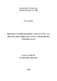 Luận án Tiến sĩ ngành Khoa học đất: Biện pháp cải thiện hệ thống canh tác tôm-lúa trên đất phèn nhiễm mặn ở vùng U Minh Thượng tỉnh Kiên Giang