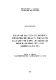 Luận án Tiến sĩ Nông nghiệp: Khảo sát đặc tính gây bệnh và biến đổi di truyền của virus cúm gia cầm type a H5N1 lưu hành tại đồng bằng sông Cửu Long giai đoạn 2014-2016