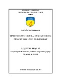 Luận văn Thạc sĩ Kỹ thuật: Tính toán sức chịu tải của cọc trong nền cát hóa lỏng do động đất