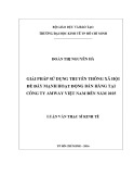 Luận văn Thạc sĩ Kinh tế: Giải pháp sử dụng truyền thông xã hội để đẩy mạnh hoạt động bán hàng tại Công ty Amway Việt Nam đến năm 2025