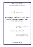 Luận văn Thạc sĩ Kinh tế: Hoạch định chiến lược phát triển Tổng Công ty Lương thực Miền Nam đến năm 2015