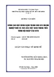 Luận văn Thạc sĩ Kinh tế: Nâng cao khả năng cạnh tranh cho các doanh nghiệp nhỏ và vừa của Việt Nam trong tiến trình hội nhập vào WTO