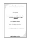 Luận văn Thạc sĩ Kinh tế: Định hướng phát triển Tổng Công ty địa ốc Sài Gòn Resco đến năm 2020