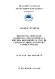 Luận văn Thạc sĩ Kinh tế: Định hướng chiến lược marketing cho sản phẩm máy điều hòa không khí của Công ty liên doanh NIKKO K.ENDO Việt Nam đến năm 2015
