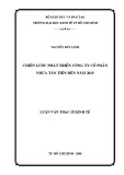 Luận văn Thạc sĩ Kinh tế: Chiến lược phát triển Công ty cổ phần nhựa Tân Tiến đến năm 2015