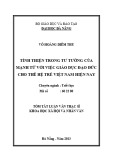 Tóm tắt Luận văn Thạc sĩ Khoa học xã hội và nhân văn: Tính thiện trong tư tưởng của Mạnh Tử với việc giáo dục đạo đức cho thế hệ trẻ Việt Nam hiện nay