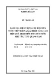 Tóm tắt Luận văn Thạc sĩ Kỹ thuật xây dựng công trình thủy: Đánh giá hiện trạng các hồ chứa nước thủy lợi và giải pháp nâng cao hiệu quả khai thác hồ chứa nước Khe Tân, tỉnh Quảng Nam