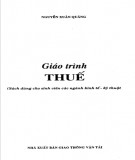 Giáo trình Thuế dùng cho sinh viên các ngành Kinh tế- Kỹ thuật: Phần 2