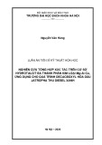 Luận án Tiến sĩ Kỹ thuật Hóa học: Nghiên cứu tổng hợp xúc tác trên cơ sở hydrotalcit ba thành phần kim loại Mg-Al-Co, ứng dụng cho quá trình decacboxyl hóa dầu jatropha thu diesel xanh