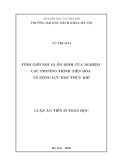 Luận án Tiến sĩ Toán học: Tính giới nội và ổn định của nghiệm các phương trình tiến hóa và động lực học thủy khí