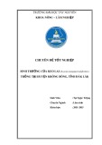 Chuyên đề tốt nghiệp: Đánh giá sinh trưởng của loài Keo Lai (Acacia mangiauriculiformis) trồng tại Công ty TNHH MTV Lâm nghiệp Krông Bông huyện Krông Bông, Tỉnh Đăk Lăk