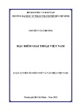 Luận án Tiến sĩ Ngôn ngữ và Văn hóa Việt Nam: Đặc điểm giai thoại Việt Nam