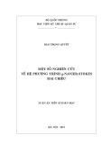 Luận án Tiến sĩ Toán học: Một số nghiên cứu về hệ phương trình g-Navier-Stokes hai chiều