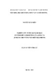 Luận án Tiến sĩ Địa lý: Nghiên cứu nước dâng do bão có tính đến ảnh hưởng của sóng và áp dụng cho vùng ven biển hải phòng