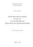 Luận án Tiến sĩ Toán học: Một số tính chất địa phương và toàn cục của mặt đối chiều hai trong không gian Lorentz- Minkowski