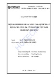 Khóa luận tốt nghiệp: Một số giải pháp nhằm nâng cao vị thế hoạt động cho công ty cổ phần Nhà Việt Nam giai đoạn (2012-2015)