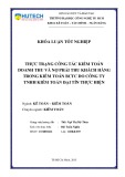 Khóa luận tốt nghiệp: Thực trạng công tác kiểm toán doanh thu và nợ phải thu khách hàng trong kiểm toán BCTC do Công ty TNHH Kiểm toán Đại Tín thực hiện