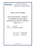 Khóa luận tốt nghiệp: Kế toán doanh thu – Chi phí và xác định kết quả hoạt động kinh doanh tại Công ty TNHH MTV Đóng tàu 76