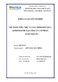 Khóa luận tốt nghiệp: Kế toán tiêu thụ và xác định kết quả kinh doanh tại Công ty cổ phần Nam Việt Úc