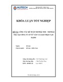 Khóa luận tốt nghiệp: Công tác kế toán nợ phải thu - nợ phải trả tại Công ty cổ phần Tư vấn và Giao nhận Vạn Hạnh