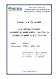 Khóa luận tốt nghiệp: Quy trình kiểm toán nợ phải thu khách hàng tại Công ty TNHH Kiểm toán và Kế toán TND