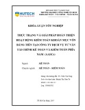 Khóa luận tốt nghiệp: Thực trạng và giải pháp hoàn thiện hoạt động kiểm toán khoản mục vốn bằng tiền tại Công ty Dịch vụ Tư vấn Tài chính Kế toán và Kiểm toán Phía nam (AASCs)