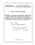 Khóa luận tốt nghiệp: Tìm hiểu và đánh giá hệ thống kiểm soát nội bộ trong hoạt động cho thuê tài chính tại Công ty TNHH MTV cho thuê tài chính Ngân hàng Sài Gòn Thương Tín