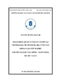 Khóa luận tốt nghiệp: Hoạt động quản lý nợ có vấn đề tại Vietinbank chi nhánh Bà Rịa Vũng Tàu