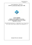 Giáo trình mô đun Trang bị điện lạnh cơ bản (Nghề Kỹ thuật máy lạnh và điều hòa không khí - Trình độ cao đẳng) – CĐ Kỹ thuật Công nghệ BR–VT