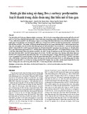 Đánh giá khả năng sử dụngDes-γ carboxy prothrombin huyết thanh trong chẩn đoán ung thư biểu mô tế bào gan