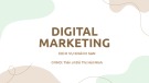 Thuyết trình Digital marketing: Dịch vụ khách sạn