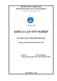 Khoá luận tốt nghiệp: Hoàn thiện công tác kế toán hàng tồn kho tại Công ty trách nhiệm hữu hạn thương mại Chấn Phong