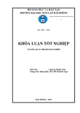 Khoá luận tốt nghiệp: Một số biện pháp mở rộng thị trường tiêu thụ sản phẩm gỗ ván sợi MDF của Công ty TNHH MTV Lâm nghiệp Hoành Bồ - Quảng Ninh