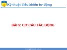 Bài giảng Kỹ thuật điều khiển tự động: Bài 5 - Trường ĐH Công nghiệp TP.HCM